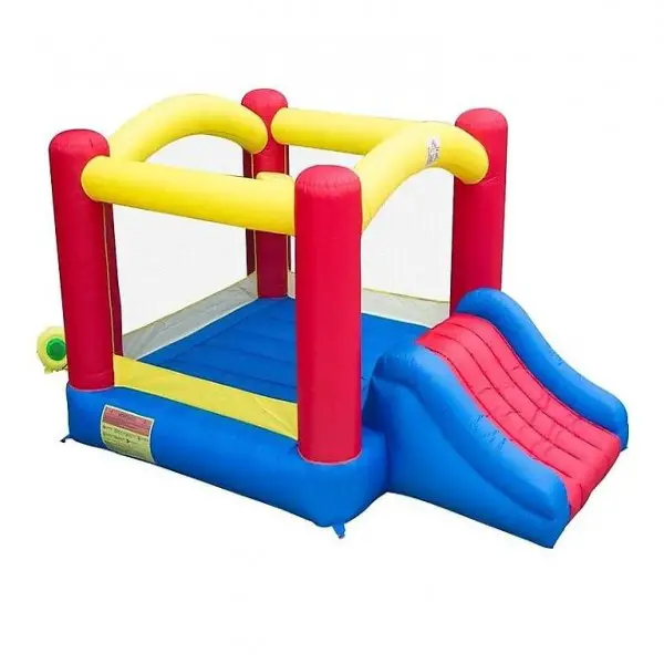  Hüpfburg XXL mit Rutsche Spielburg aufblasbar bunt