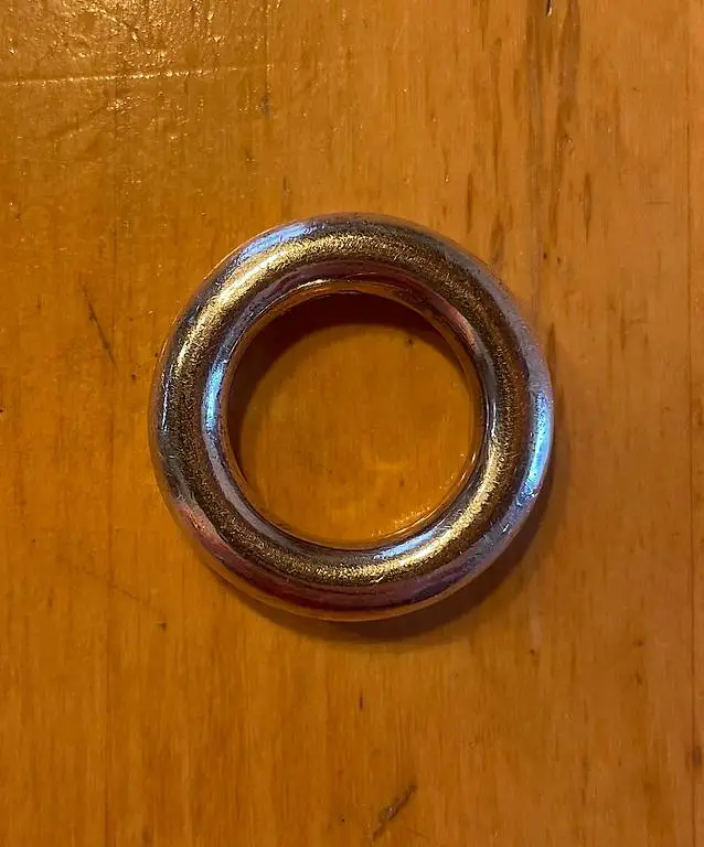 Fingerring silber rund massiv, Gr. 58