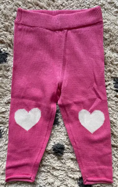 rosa Leggins mit Herzen, Grösse 68 ***NEU***