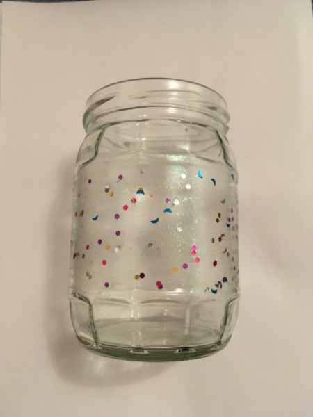 Deko Glasvase glitzer