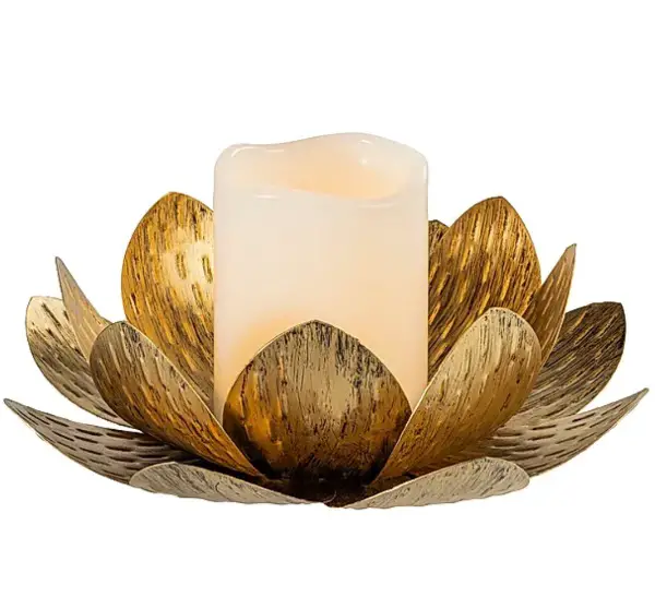 Solar-Kerzen "Lotusblume" 2er-Set