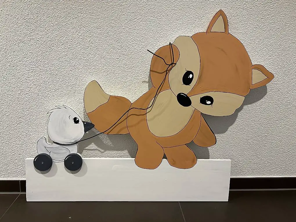 Geburtstafel Fuchs & Ente