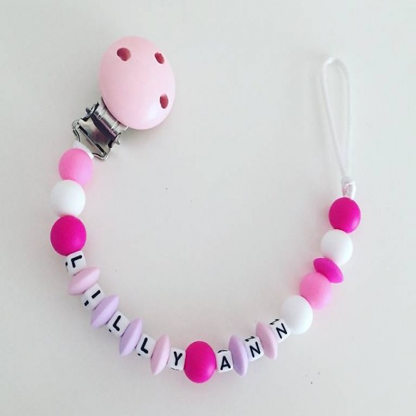 Schnullerkette mit Name