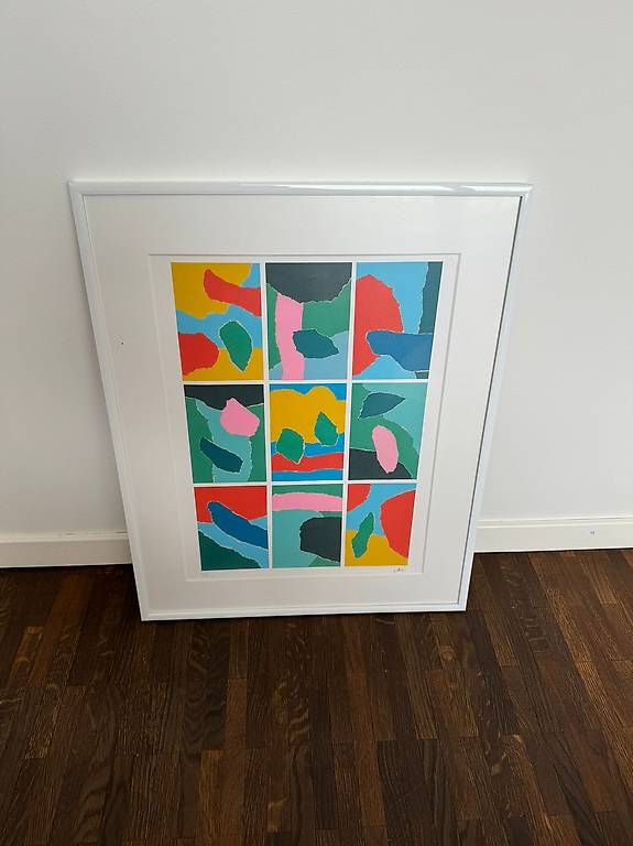 Original Bunte Collage Wandkunst II