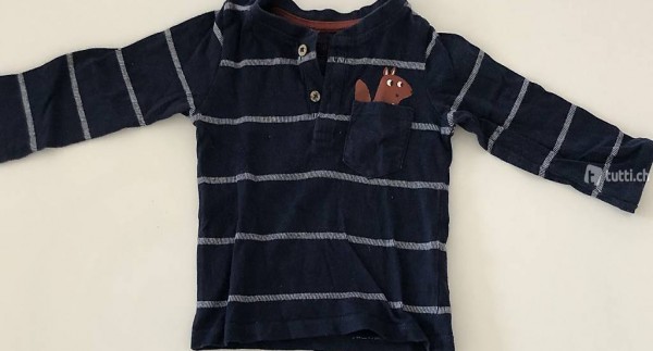 Grösse 86 langarm Shirt blau