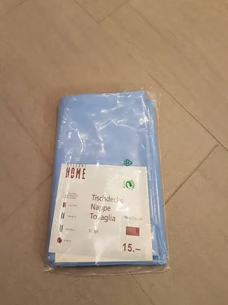 Tischdecke eckig Vinyl