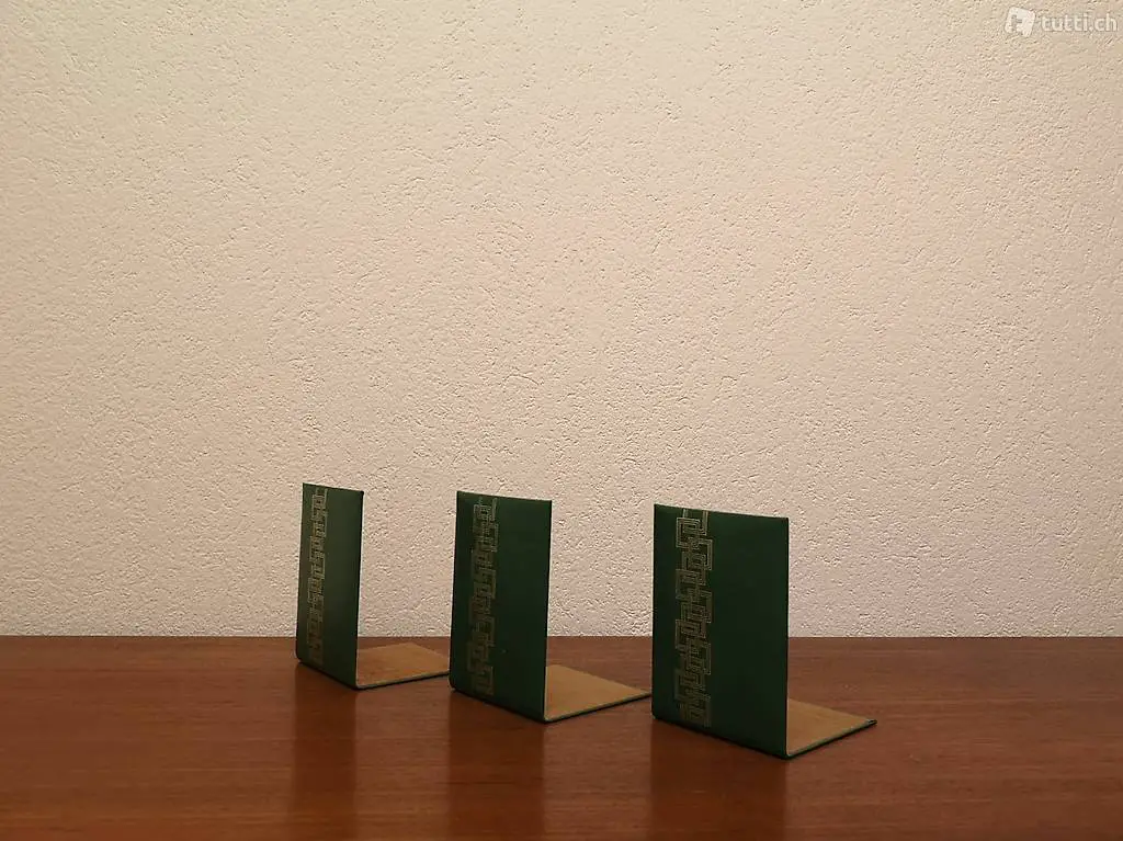 3x Buchstütze / Buchstopper aus den 60er 70er Jahren vintage