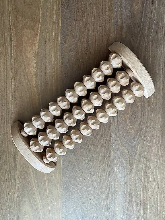 Fussmassage Roller Holz