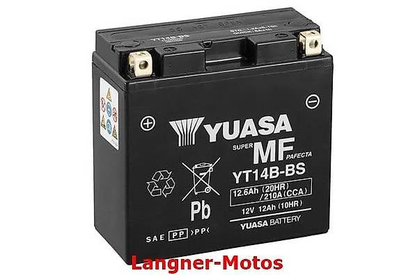 Yuasa YT14B-BS Motorrad Batterie 12V 12AH 210EN Yamaha MT-01