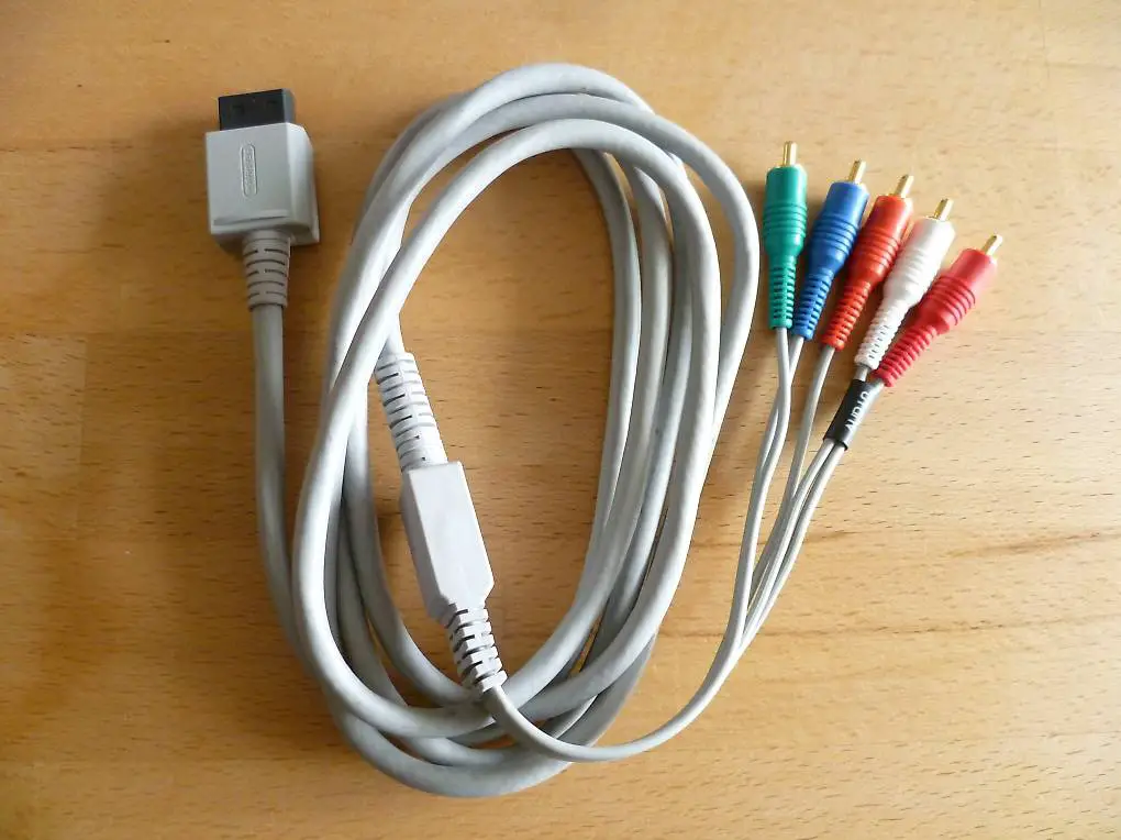 Original Nintendo Wii 5 Cinch Kabel Komponentenkabel RVL-011