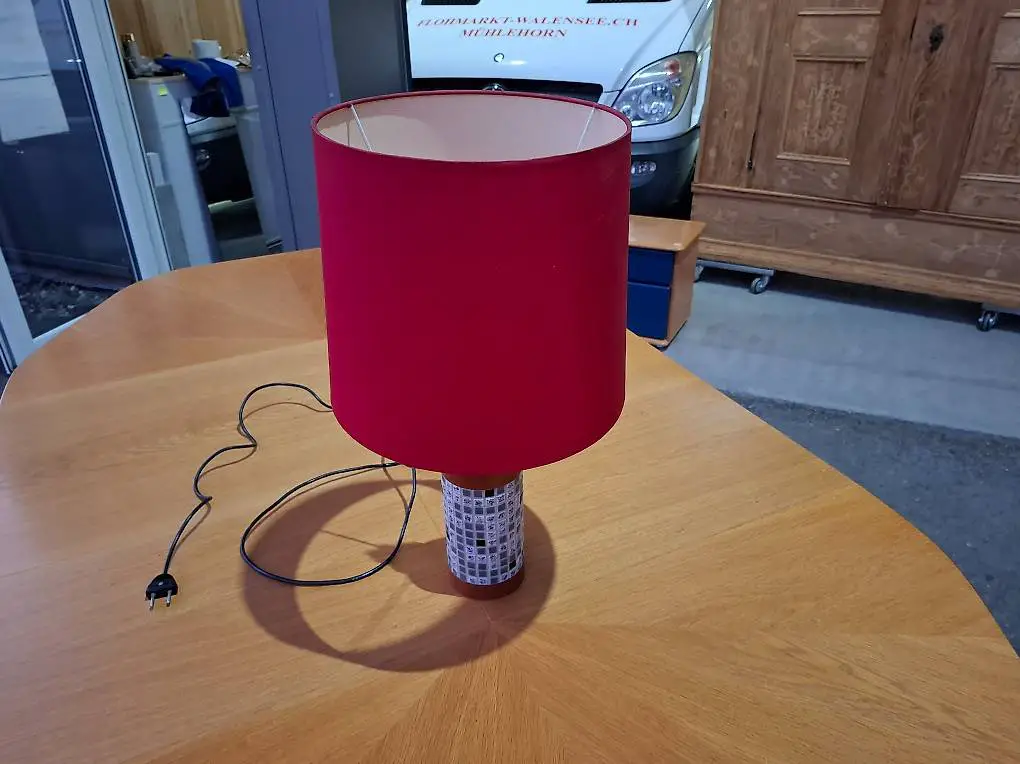 Retro Vintage Tischlampe mit Mosaik
