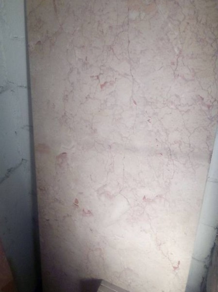  150x60x2 cm Lavabo Abdeckung Bad Rosalia Kalkstein rote Ader