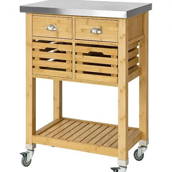  Servierwagen mit 2 Körben Küchenwagen