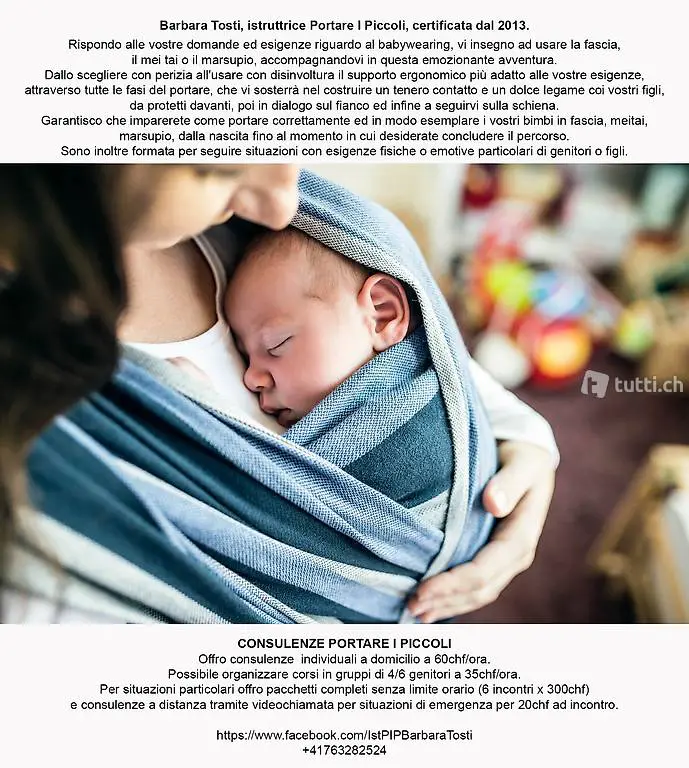 Lezioni di uso fascia, meitai e marsupio