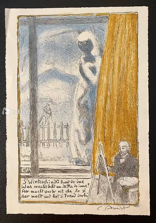 Lithographie von Cuno Amiet