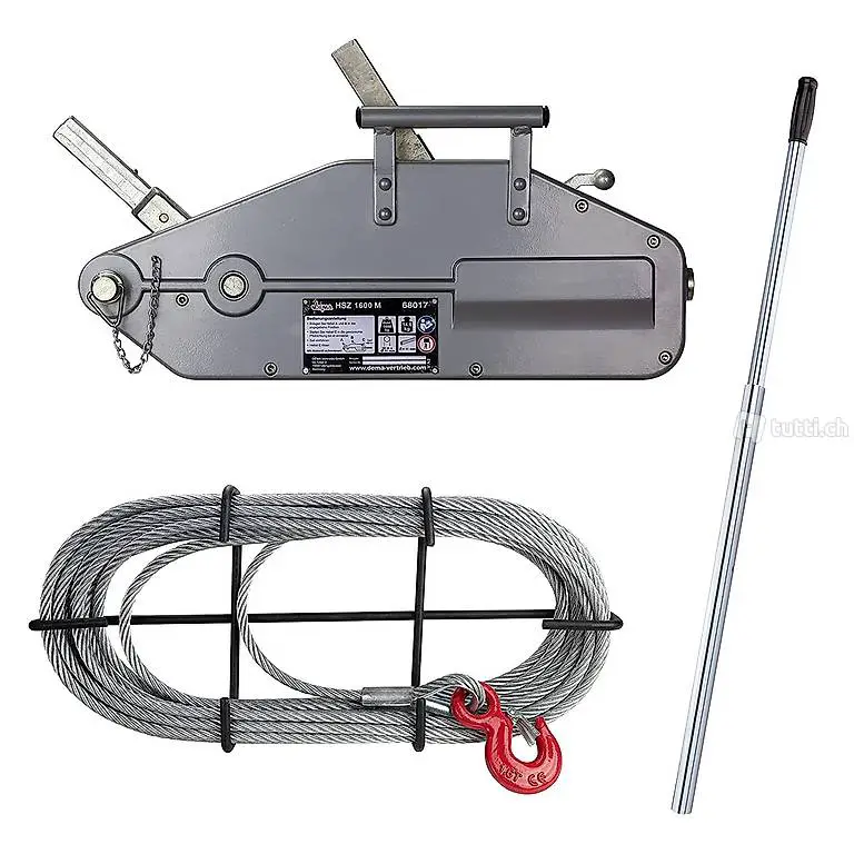  Handseilwinde/Seilzug - 1,6 t