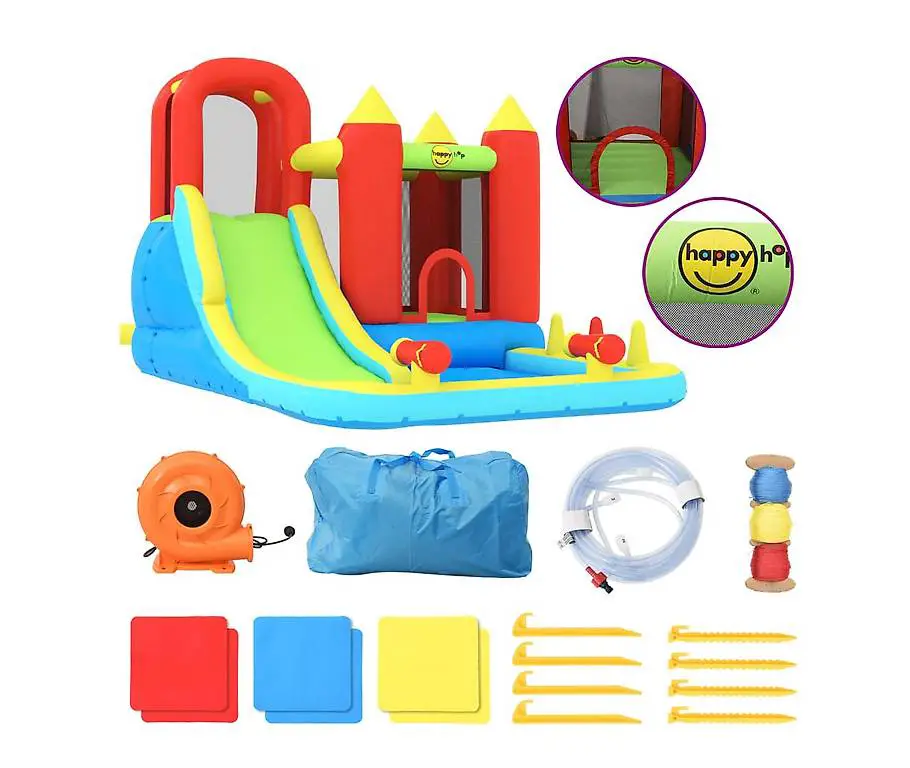 Hüpfburg mit Rutsche und Planschbecken 298x400x221 cm