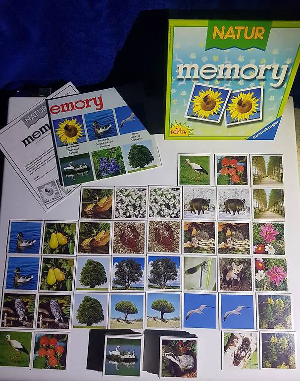 Memory Natur mit 72 Karten