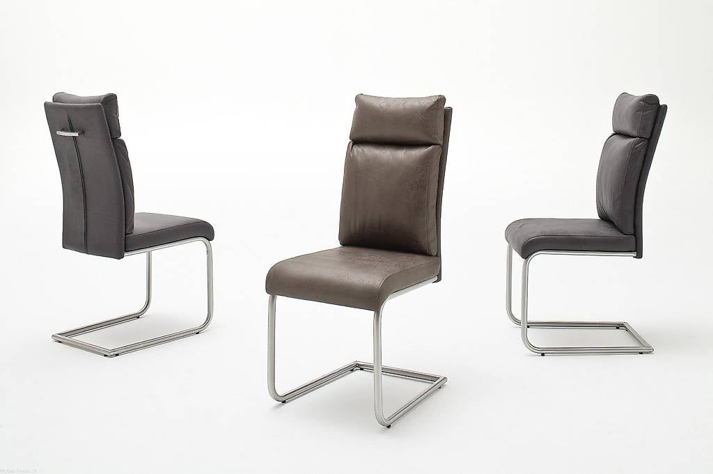 Freischwinger Stuhl Pio by Moebel Peter Kunstleder Antiklook