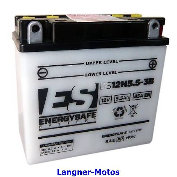 Batterie ES12N5.5-3B incl. Säurepack Yamaha RD, Vespa P80-20