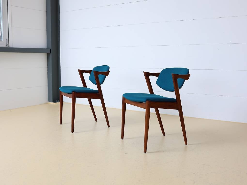 Stühle von Kai Kristiansen Modell Z, Slagelse Mobelvaerk