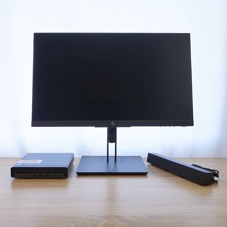 HP Elite Mini 600 G9 mit HP Z23 Monitor