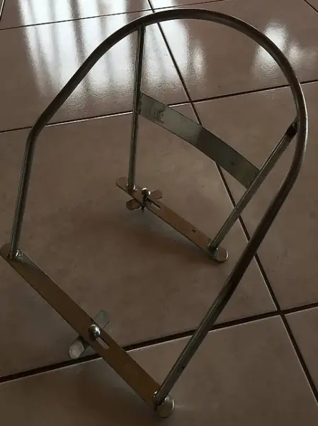 Schlittensitz Metall silber