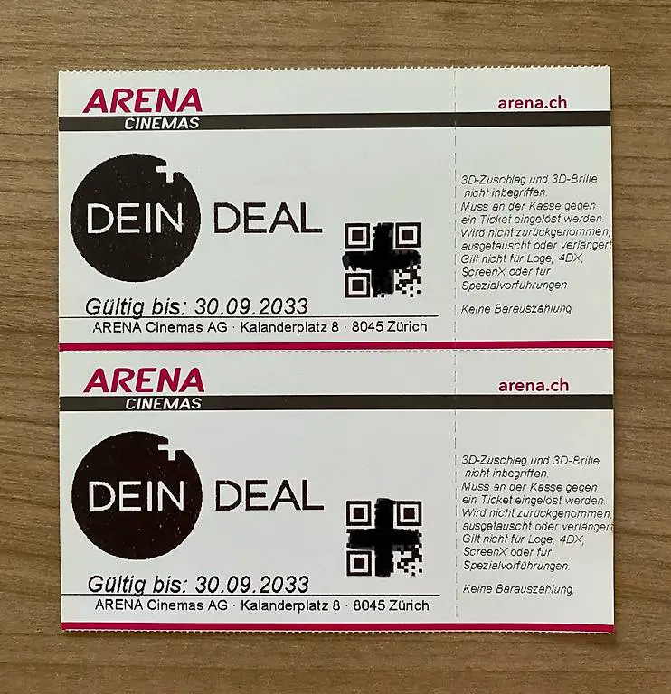Tickets für Arena Kinos