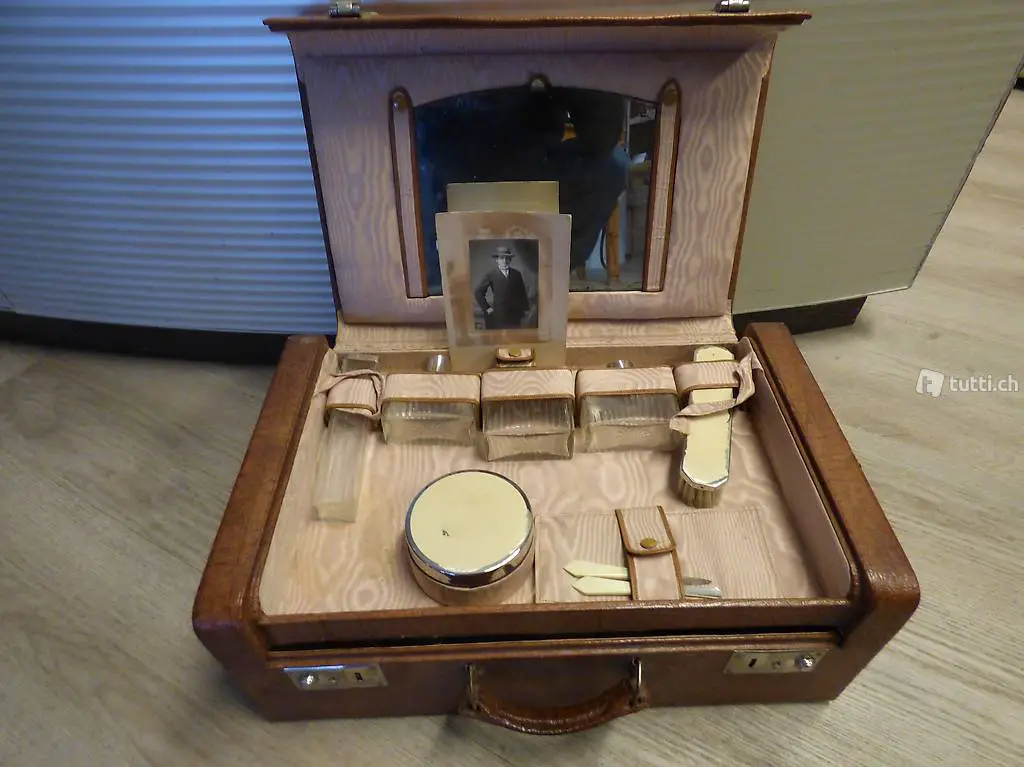  Kosmetikkoffer Reisekoffer 1920 Vintage