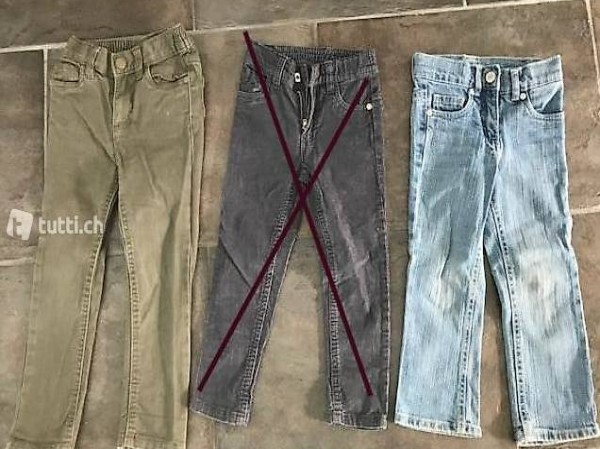 Kinder Hose Hosen Jeans H&M 3 Stück Gr 86 92 98 wie neu