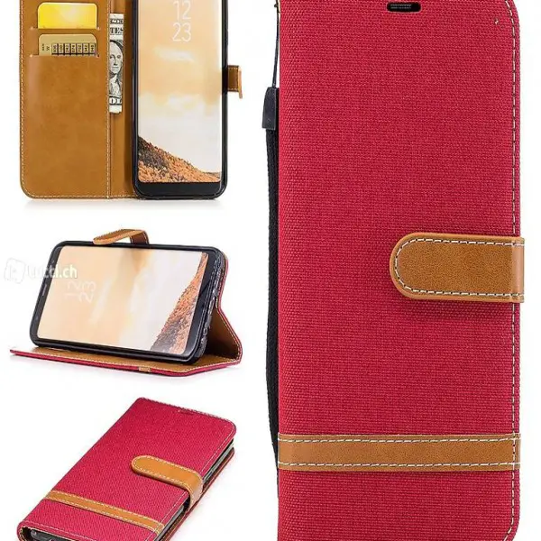  SAMSUNG S20 PLUS Etui Cover Case Wallet Hülle Schutz Rot