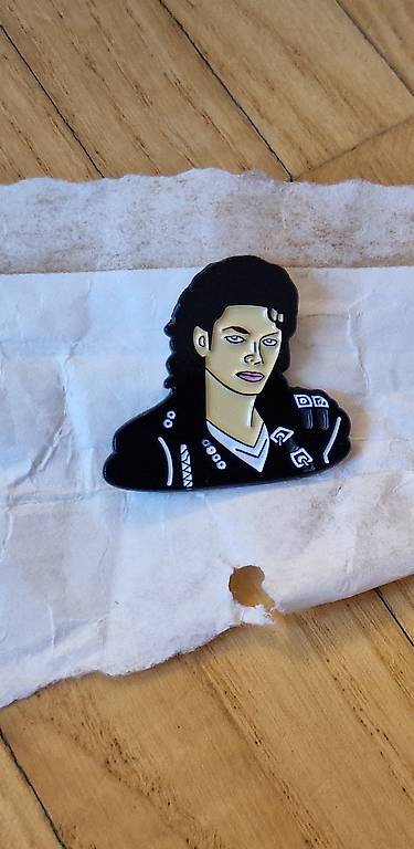 MJ Sammlungsauflösung Michael Jackson Pin Bad