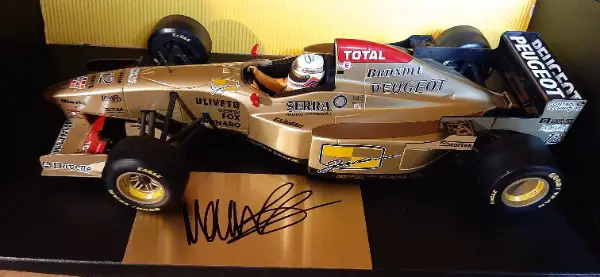 Jordan 196 Peugeot mit Autogramm von Martin Brundle 1:18