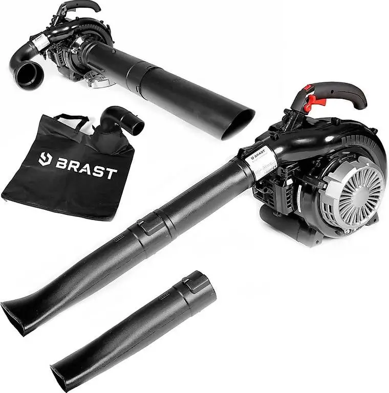 BRAST® Laubsauger Laubbläser Benzin 1,0kW (1,36PS) | 55L Fang