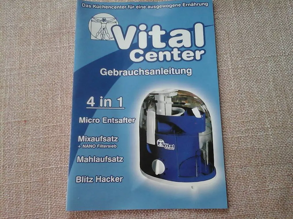Haushaltmaschine VITALCENTER, Entsafter, Mixer, Mahlen, Hacker n