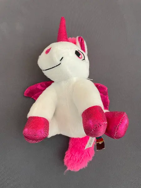 Neuwertig: süsses Einhorn weiss und pink
