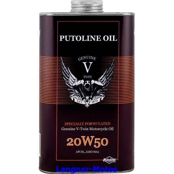 Putoline Motoröl Genuine V-Twin 20W 50 1 Liter Blechdose