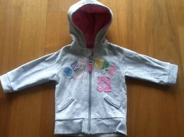 Baby Sweat Jacke grau Gr. 68 wie neu