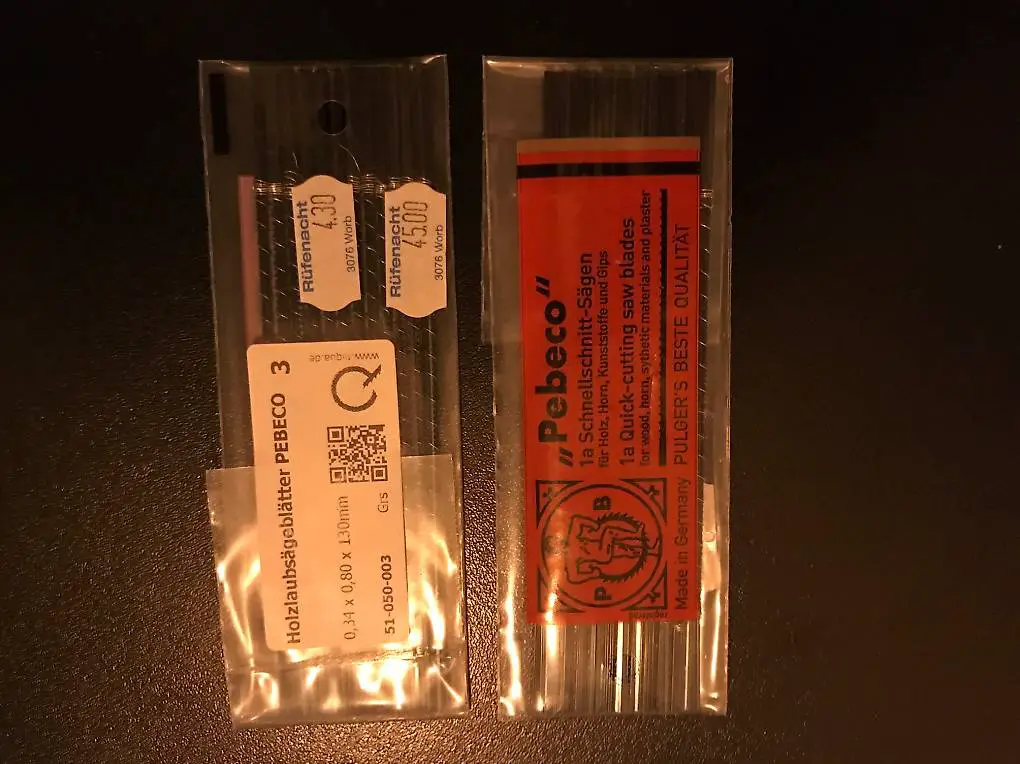 Pebeco Holzlaubsägeblätter Nr. 3 (OVP)