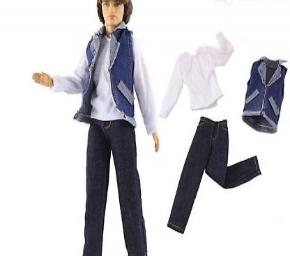 BARBIE KLEIDER FÜR KEN GILET, HOSE UND SHIRT NEU