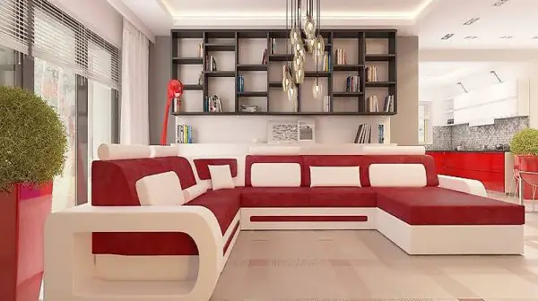  STOFFSOFA ECKSOFA DESIGNER TEXTIL COUCH STUTTGART