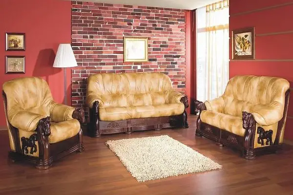  100% VOLLLEDER SOFAGARNITUR 3+1 SITZER COUCH SOFA LUXUS