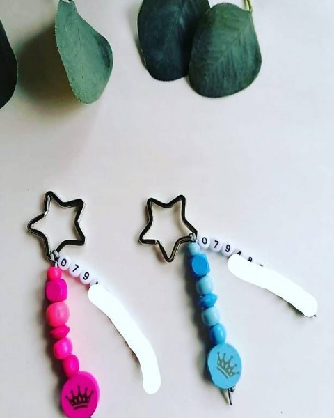 Schlüsselanhänger mit Telefonnummer