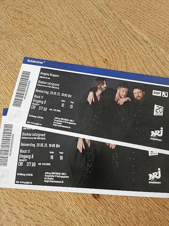 Imagine Dragons Sitzplätze