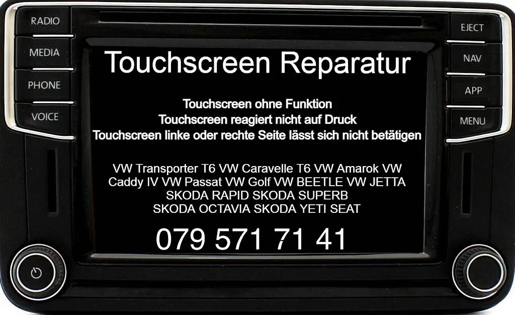 VW Radio Discover Media Touchscreen Reparatur