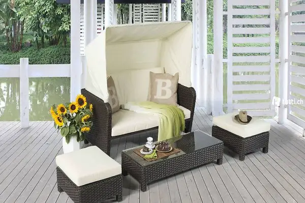 Poly rotin Fauteuil brun / Livraison GRATUITE