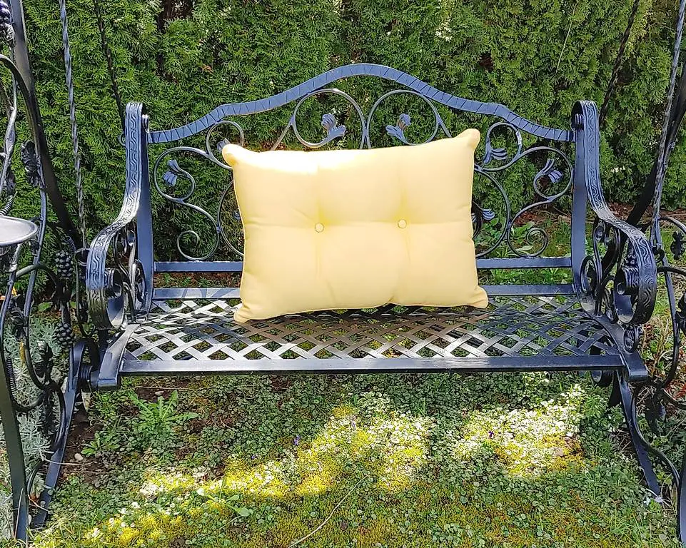 Kissen mit Inhalt Outdoor gelb 70 x 50cm