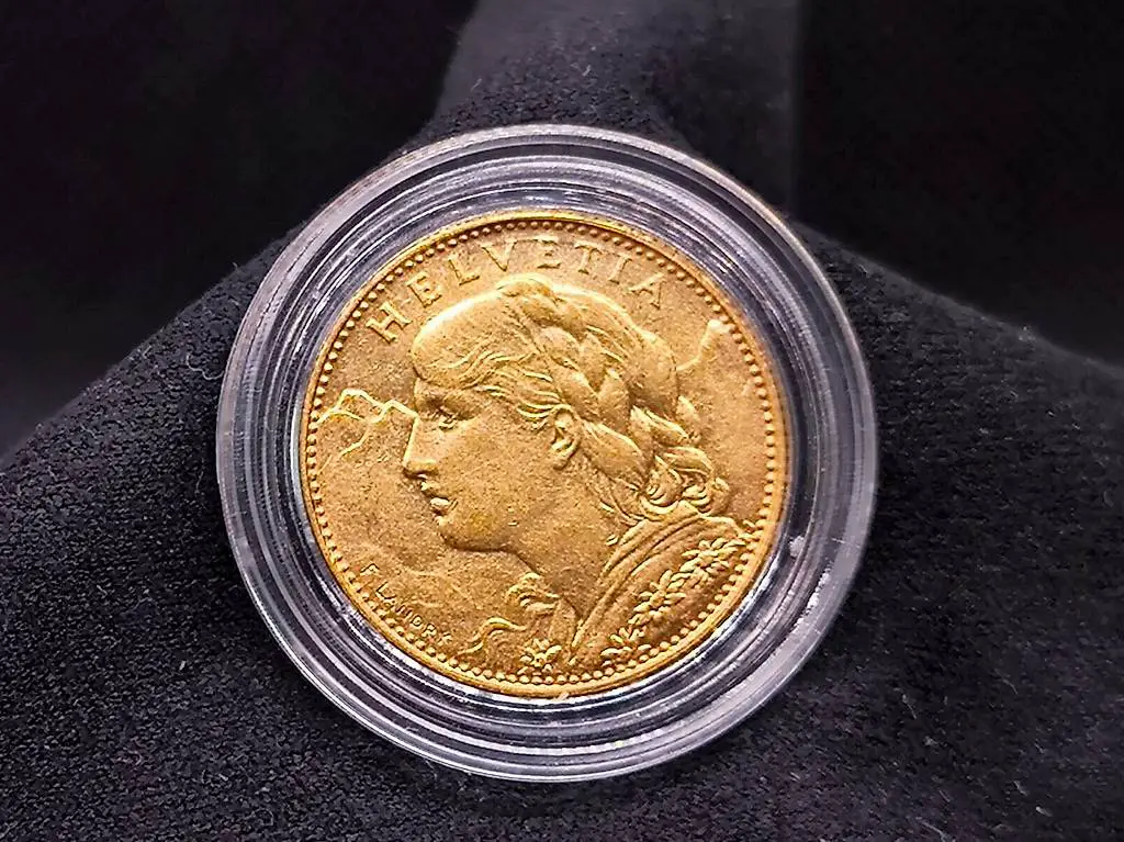 Goldmünze Vreneli Gold 10 Franken 1911