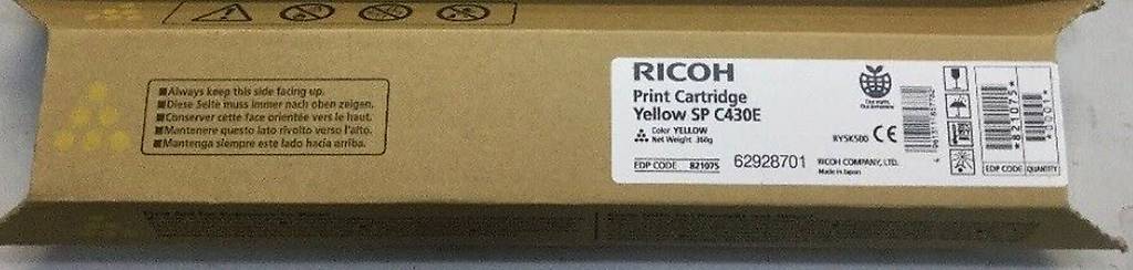Ricoh Aficio SP C430, SP C431, SP C440 yellow Toner, 821282