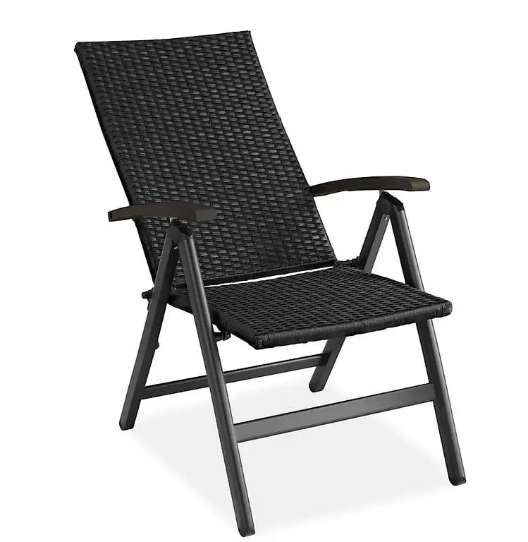 Rattanstuhl Canberra schwarz